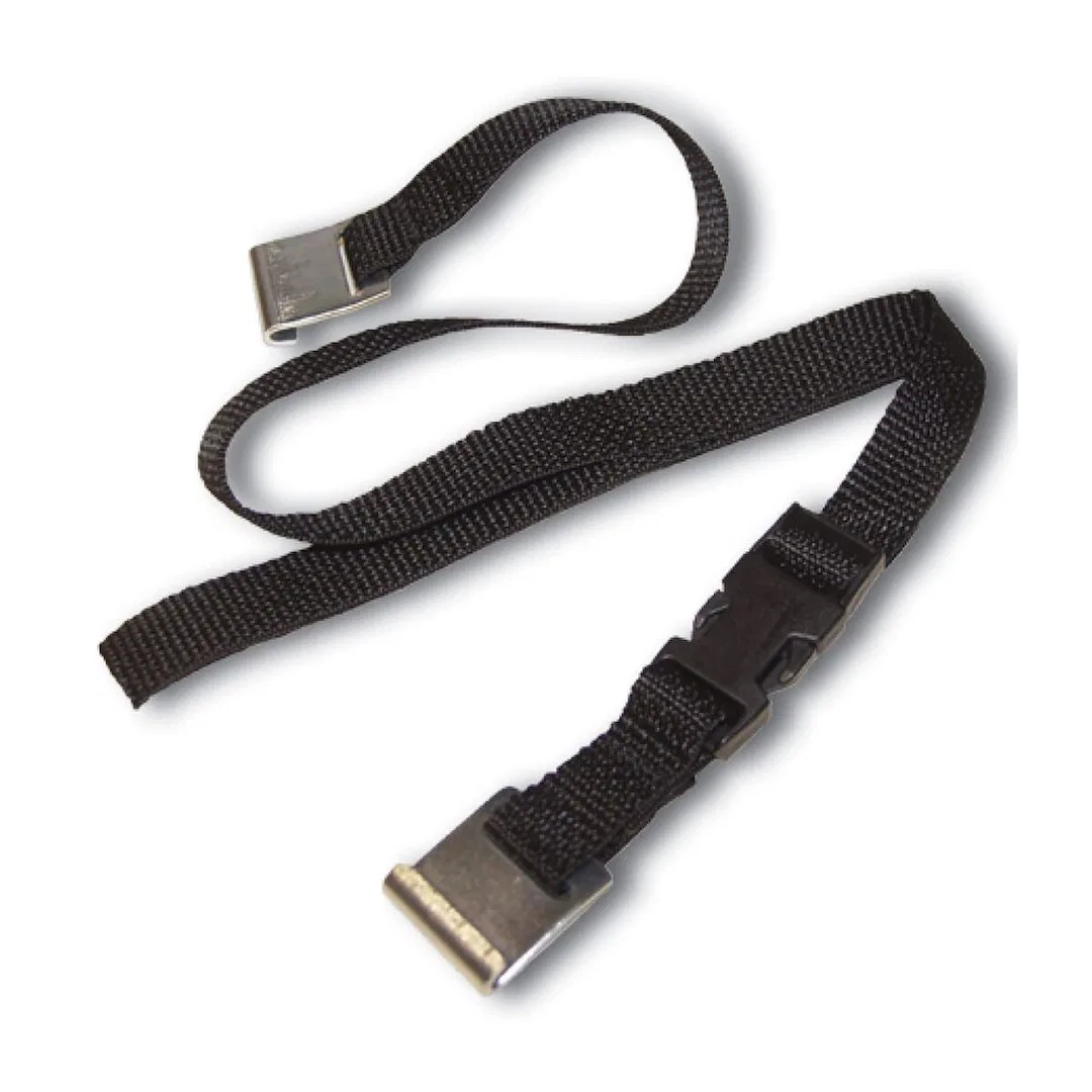 366510 – LIPPERT COMP Battery Box Strap, Replacement Strap For Kwikee Battery Tray Black Metal Hooks At Each End And ...